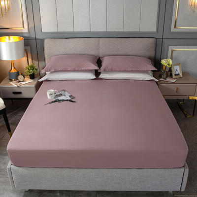 2023新款纯棉床笠单件全棉床单床垫套防尘床套席梦思保护套1.8米全包床罩 150cmx200cm 酱紫色