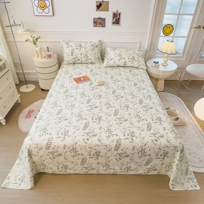 2024新款全棉花卉卡通四件套单品系列-单床单 160*230cm单床单 绿野森林