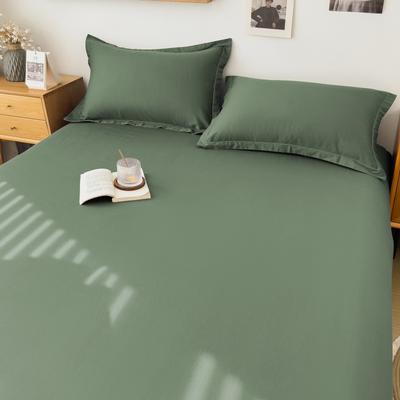 2024新款全棉喷气面料纯色系列单品床单 160*230cm单床单 果绿