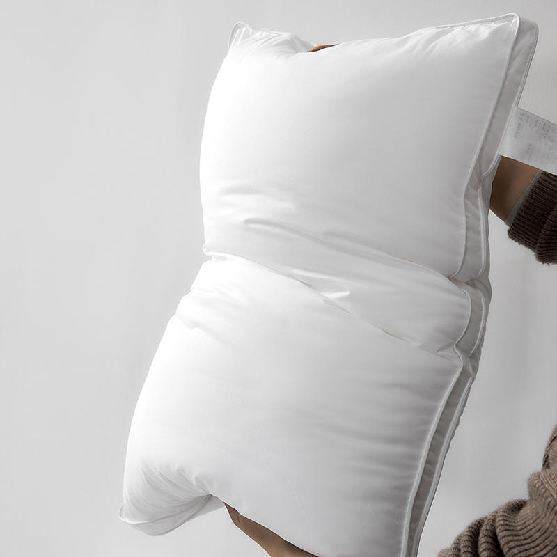 2022新款全棉防螨枕芯 48x74cm烫钻皇冠羽丝低枕