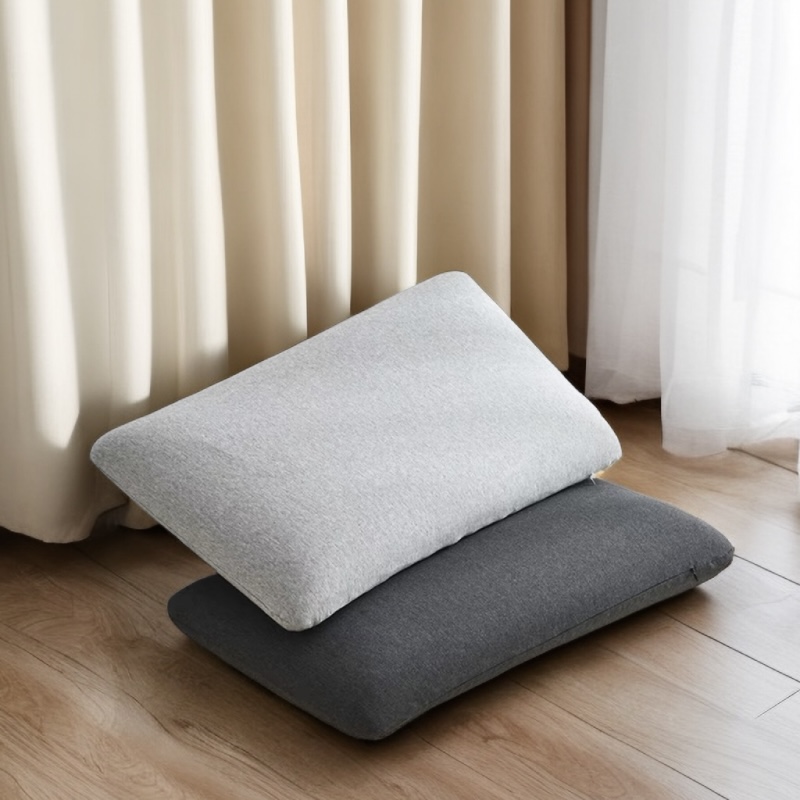 2023新款全棉针织棉高端面包款非温感零压力枕9 零压力面包枕-黑色（40*70*13cm）
