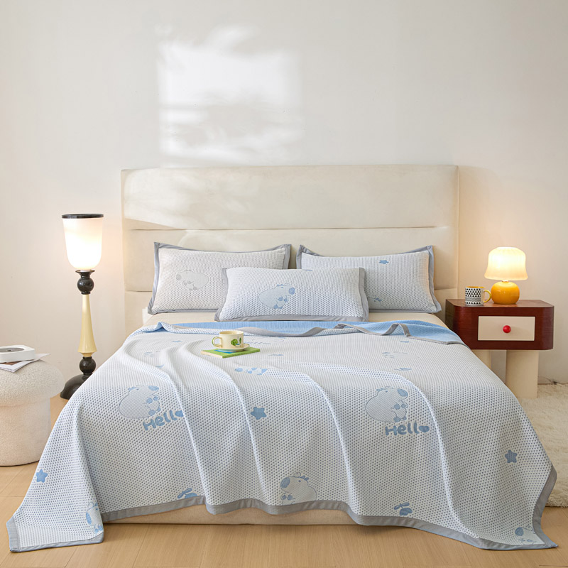 2025新款A类冰豆豆提花夏被夏凉被被子被芯