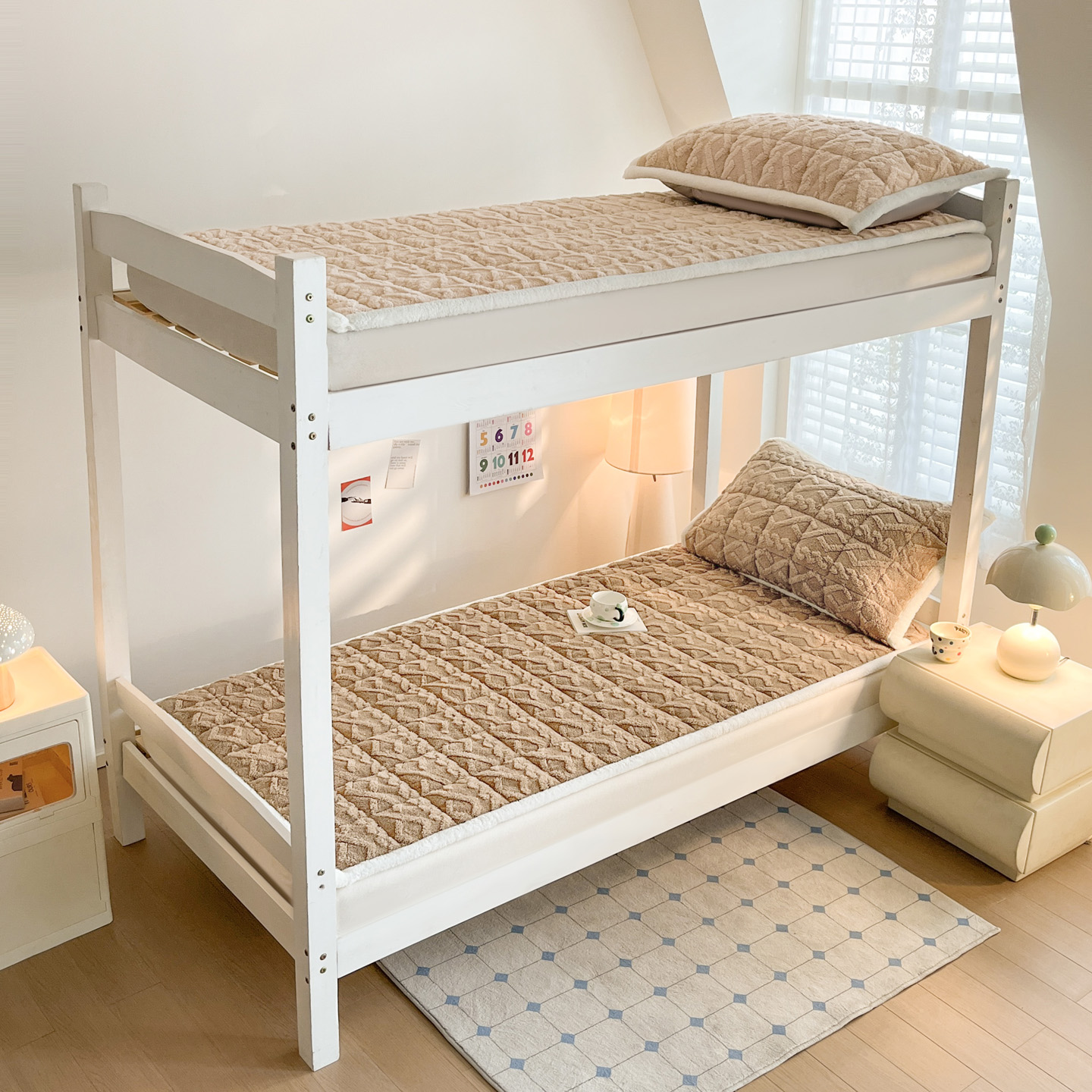 2025新款高克重塔芙绒床褥-学生床