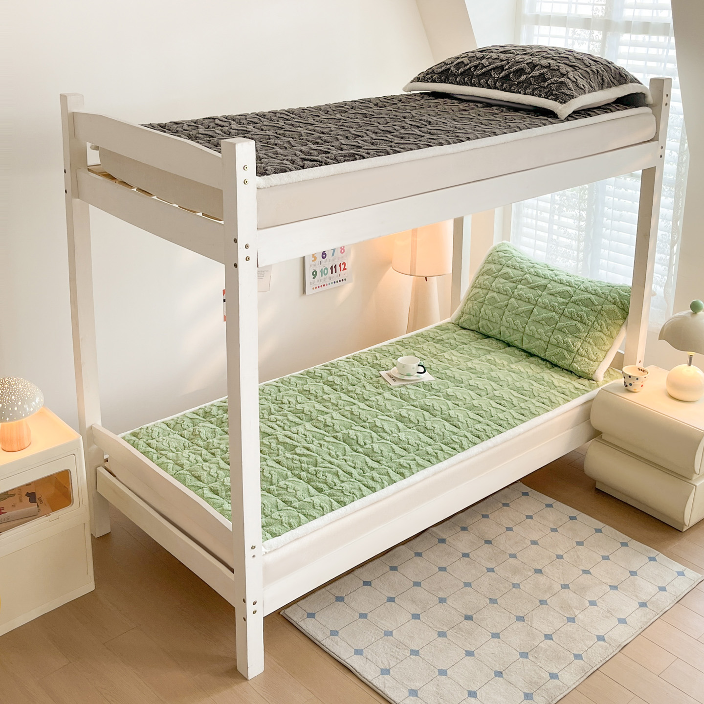 2025新款高克重塔芙绒床褥-学生床