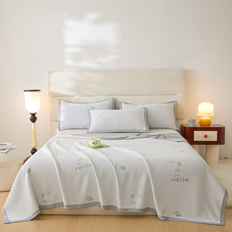 2025新款A类冰豆豆提花夏被夏凉被被子被芯