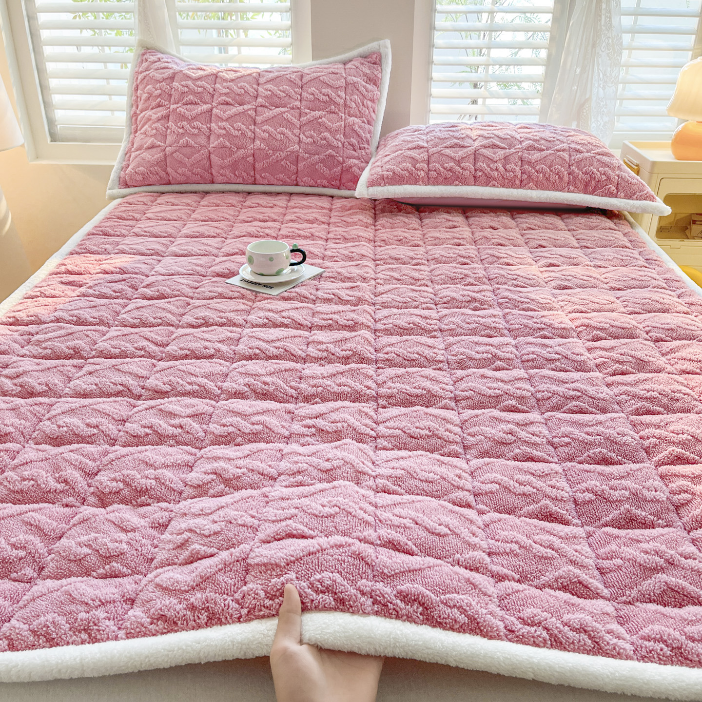 2025新款高克重塔芙绒床褥-大床