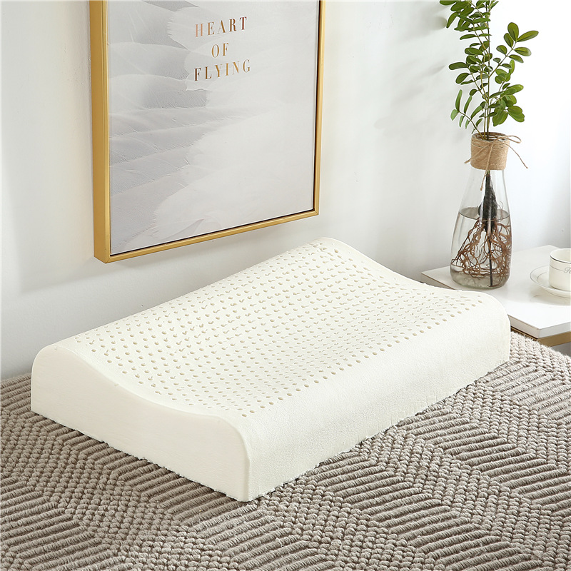 2023新款乳胶枕按摩颗粒狼牙平枕枕枕头枕芯 平枕40*60cm（高度10-12）