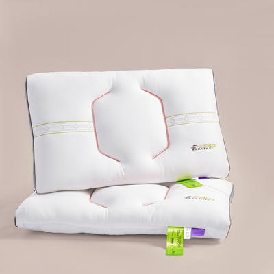 空气层舒氧乳胶枕头针织棉枕芯 舒氧回形枕