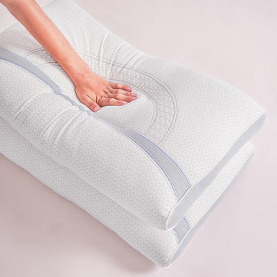天丝针织棉释压枕芯乳胶枕头 释压灰