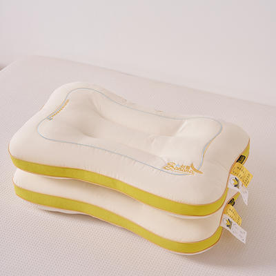 新款枕芯小奶蕉枕芯云端枕芯乳胶枕头枕芯 骨型枕小奶蕉-香蕉黄/只