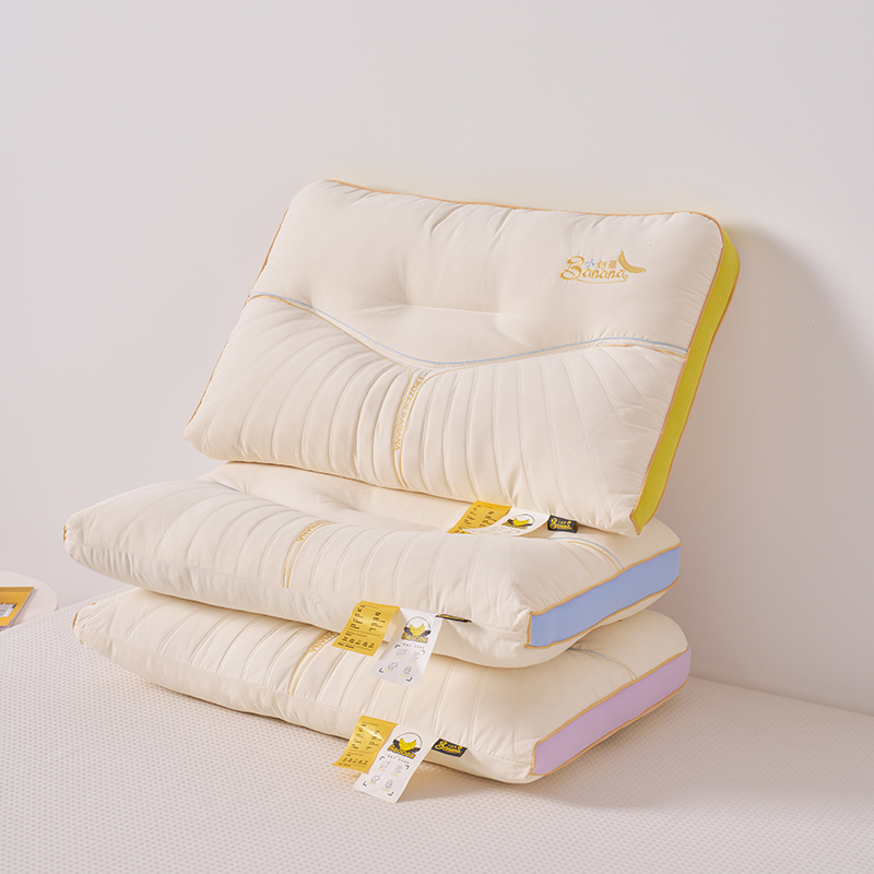 新款枕芯小奶蕉枕芯云端枕芯乳胶枕头枕芯 小奶蕉-泡泡蓝/只
