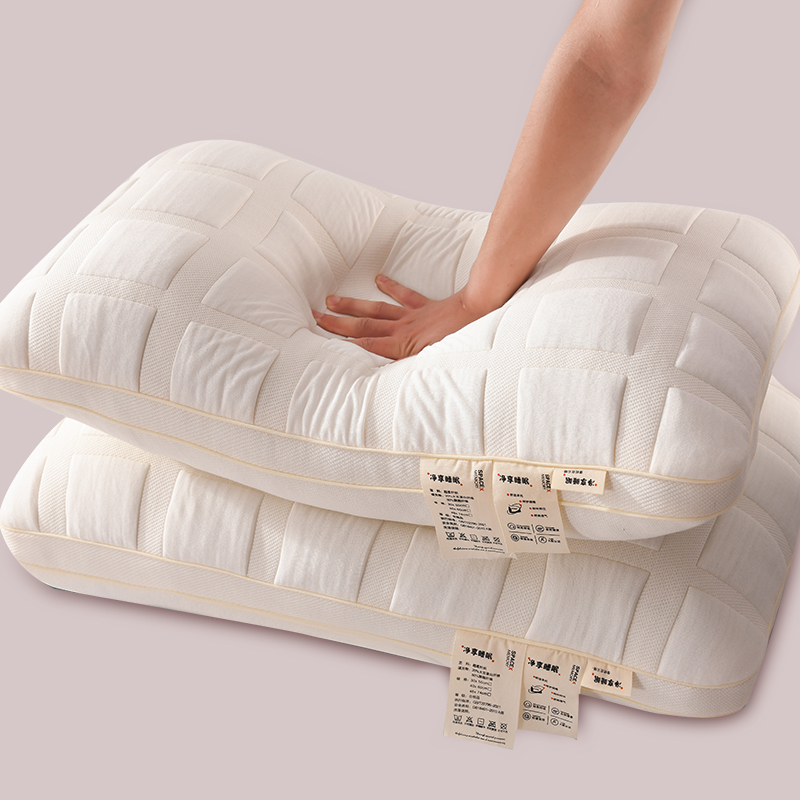 新款针织棉吨吨面包枕头枕芯 吨吨面包高枕/只