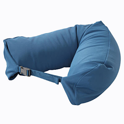 【粒子U枕】2020新款无印粒子U型枕良品旅行枕便携U枕16.5*67cm 光滑宝蓝