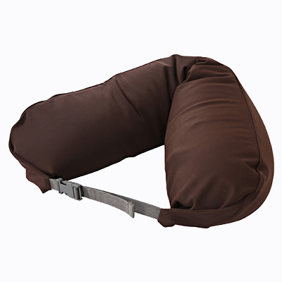 【粒子U枕】2020新款无印粒子U型枕良品旅行枕便携U枕16.5*67cm 光滑咖色