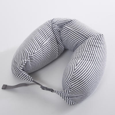 【粒子U枕】2020新款无印粒子U型枕良品旅行枕便携U枕16.5*67cm 黑白条纹