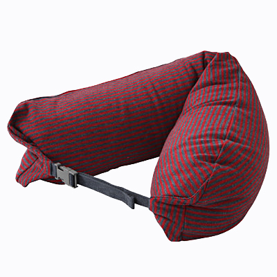【粒子U枕】2020新款无印粒子U型枕良品旅行枕便携U枕16.5*67cm 麻红灰