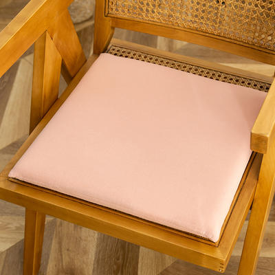 【方形慢回弹坐垫】日式无印简约慢回弹坐垫良品办公室记忆棉坐垫纯色棉麻质感 40X40cm 粉色