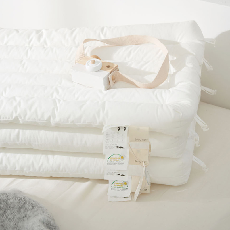 【中高低枕】日式无印分区组合枕良品全棉枕芯纯色组合枕头中高低枕芯成人儿童 白色48X74（9cm高枕）