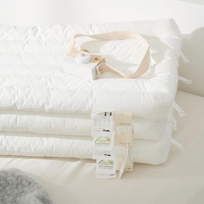 【中高低枕】日式无印分区组合枕良品全棉枕芯纯色组合枕头中高低枕芯成人儿童 白色48X74（4cm低枕）