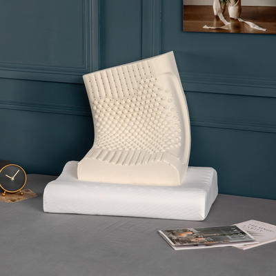 2020新款乳胶枕按摩枕枕头枕芯 颗粒按摩款60*40含内外套/只