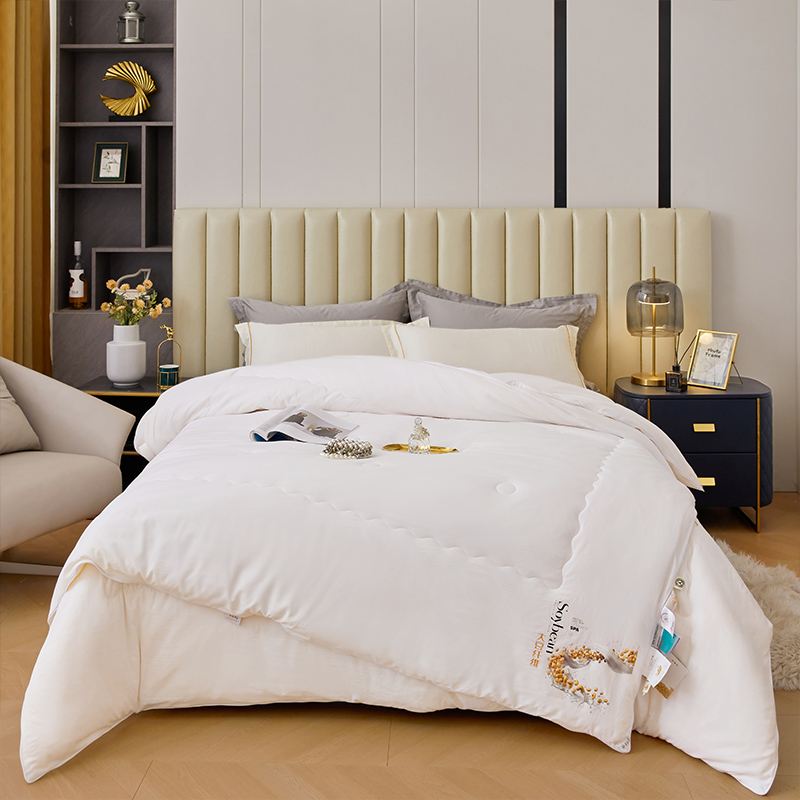 2025新款芯享生态棉双胎子母被子被芯（拉链款） 白色