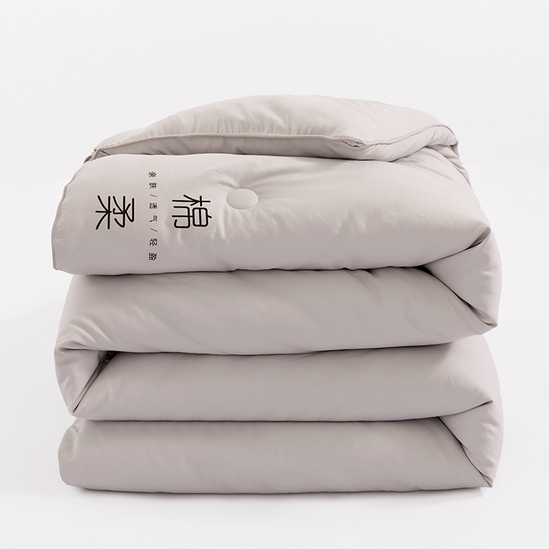2025新款棉柔冬被水洗棉被子被芯 绵柔灰