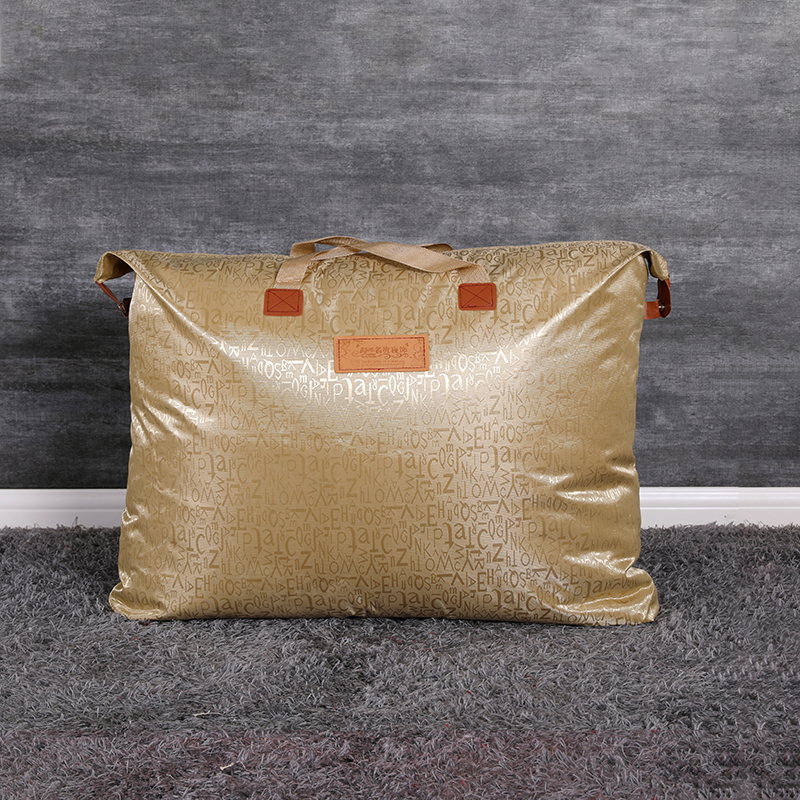 新款产品包装系列 中号68*50*15cm（适合4-6斤的被子） 牛津被子手提袋-金色