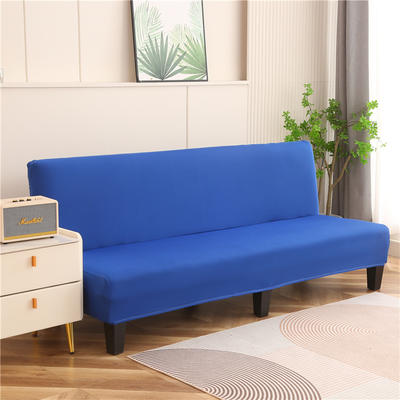 沙发床系列：纯色牛奶丝沙发床套 大号M 深蓝