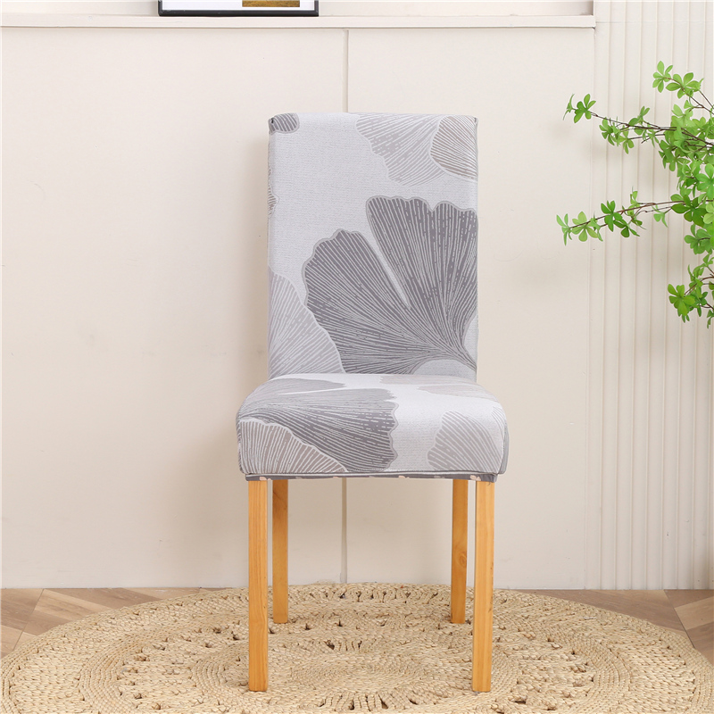 椅套系列：连体椅套牛奶丝印花 银杏