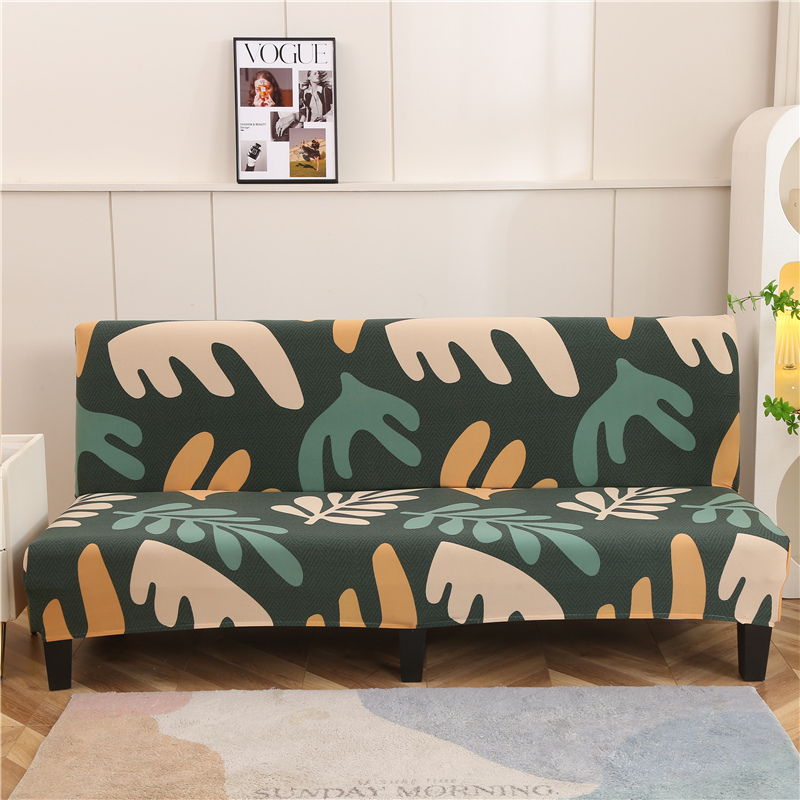 沙发床套系列牛奶丝印花 大号 绿叶