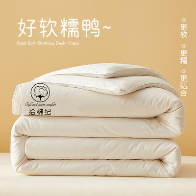 2024新款A类pro新疆棉花被被子被芯 150*200cm 4斤 春秋被 白色