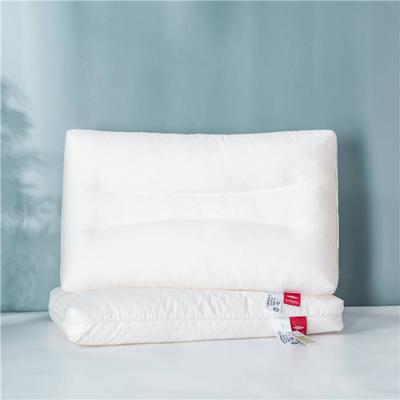 2021新款80s柔赛丝仙护盾抗菌超柔护颈枕枕头枕芯48*74cm/只 白色
