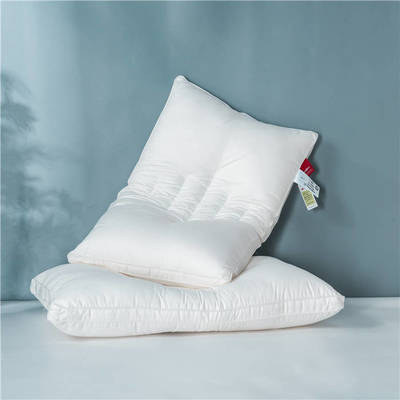 2021新款80s柔赛丝仙护盾抗菌高弹护颈枕枕头枕芯48*74cm/只 白色