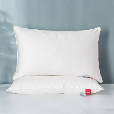2021新款80s柔赛丝仙护盾抗菌高弹鹅绒单枕枕头枕芯48*74cm/只 白色