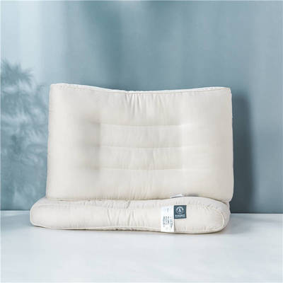 2021新款铜纤维抗菌护颈枕枕头枕芯超细仿鹅绒纤维48*74cm/只 白
