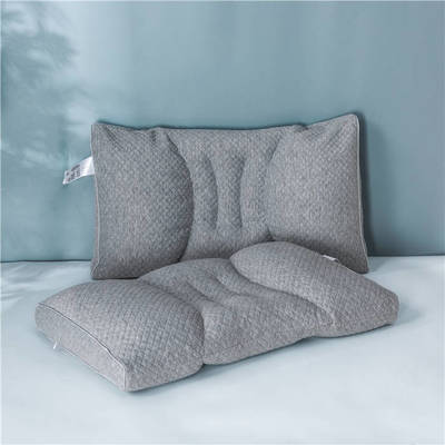2021新款三维调节枕（针织布空气层）枕头枕芯48*74cm/只 PE软管枕-灰色