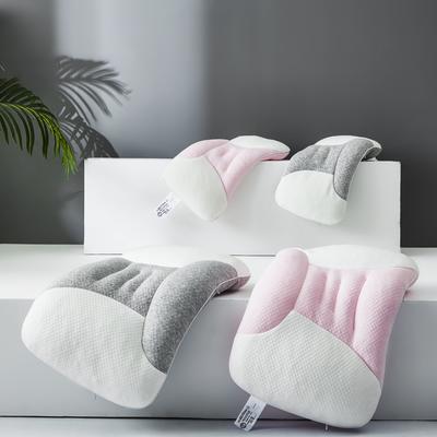 2021新款亲子情侣软管枕枕头枕芯 情侣款粉/灰色护颈可调节婴儿枕（40*60cm） 婴儿款粉色（30*50cm）