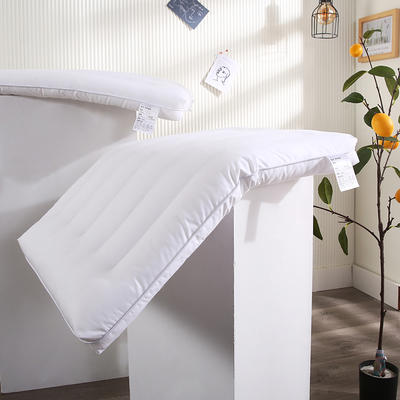 2021新款全棉纯色定型枕低枕枕头枕芯保健枕（47*72cm/个） 白色