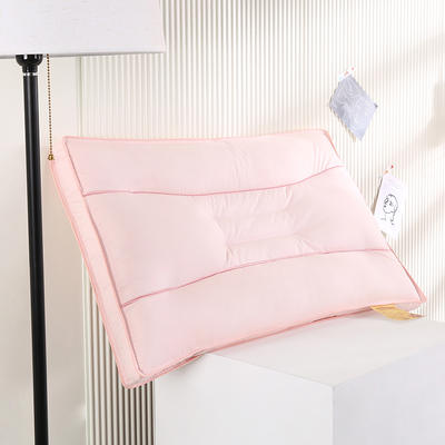 2021新款全棉立体艾草助眠定型枕保健枕枕头枕芯（48*74cm/只） 粉色
