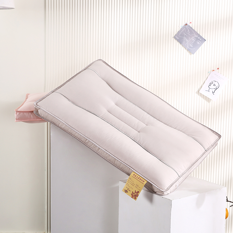 2021新款全棉立体艾草助眠定型枕保健枕枕头枕芯（48*74cm/只） 淡紫