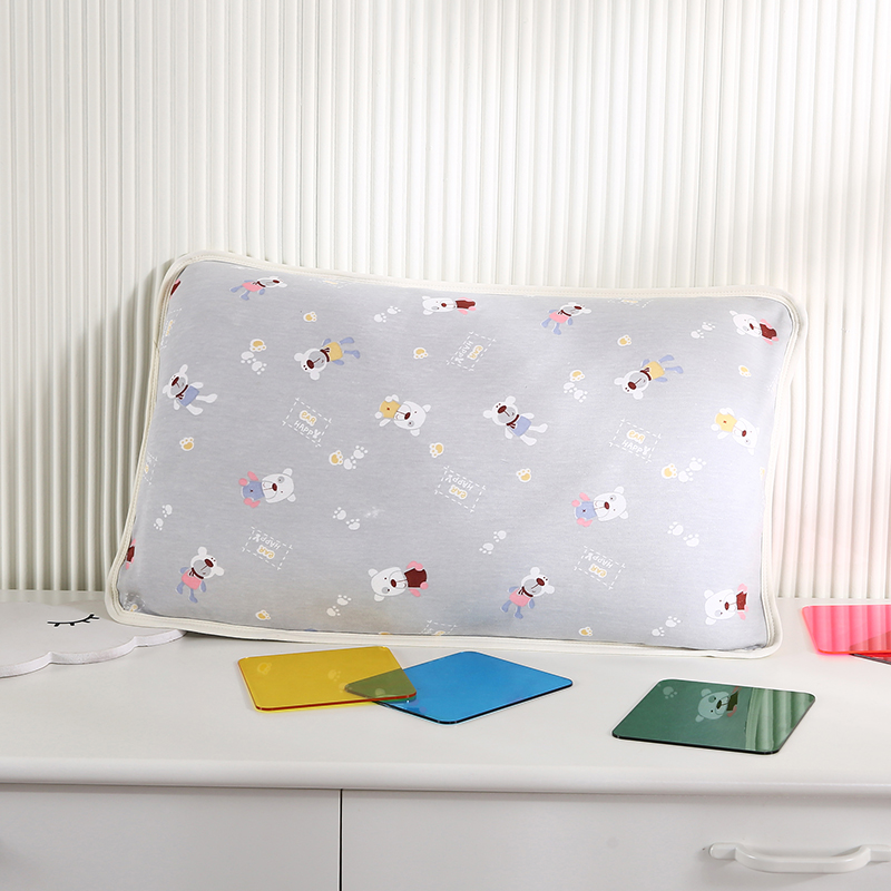 2021新款针织儿童保健枕枕芯枕头（32*50cm/只） 小熊灰