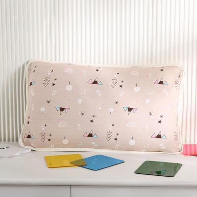 2021新款针织儿童保健枕枕芯枕头（32*50cm/只） 森林咖