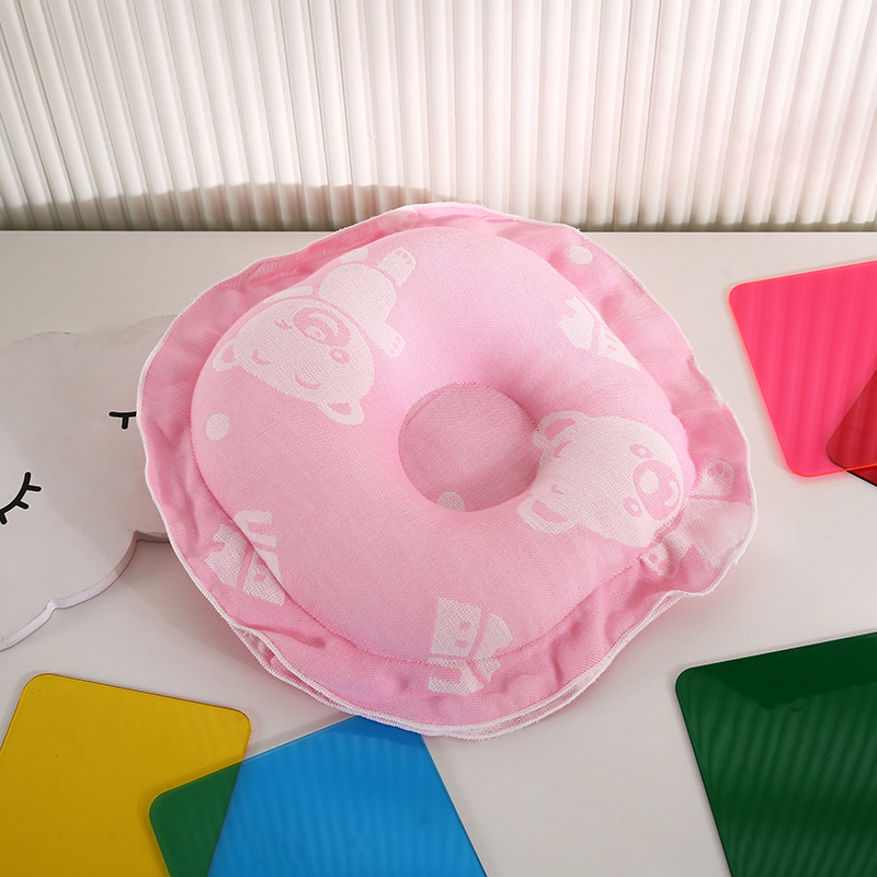 2021新款婴儿定型枕枕头枕芯（圆） 22*22cm/个 粉色
