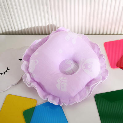 2021新款婴儿定型枕枕头枕芯（圆） 22*22cm/个 紫色
