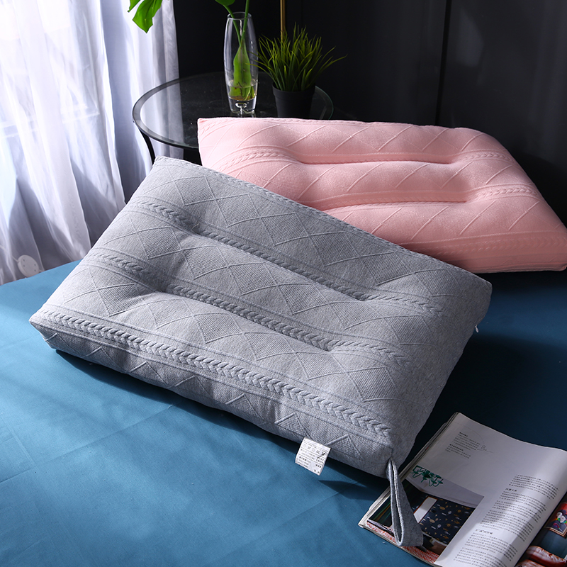 2021新款针织羽丝定型枕枕芯枕头 灰色