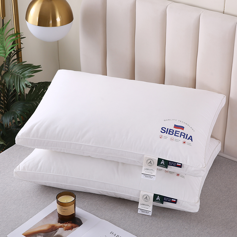 2023新款全棉欧版定型枕羽丝枕枕头枕芯 全棉欧式高枕 48*74cm/只
