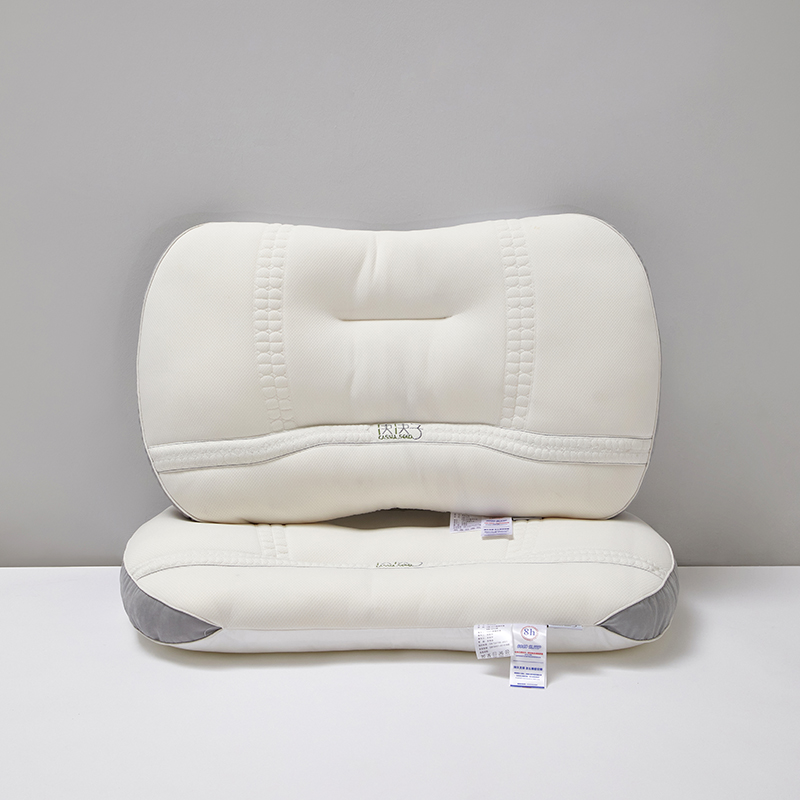 2022新款Spa乳胶决明子枕 枕头枕芯 决决子-雾灰 2400g（一对装）