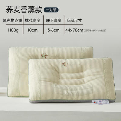 2023新款自然草本荞麦养护枕 枕头枕芯 荞麦香薰款【一对装】