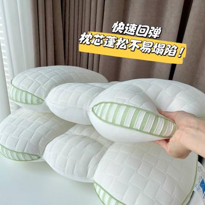 2024新款苹果spa乳胶护颈枕 枕头枕芯 48*74cm/只 绿苹果枕 1050克