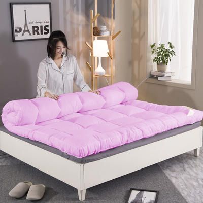 2021 嘉雅床垫 新款加厚立体 羽丝绒床垫酒店宾馆软床褥 120x200cm（5.3斤） 粉色